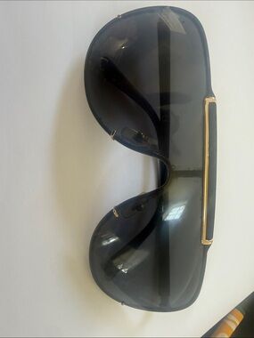 Versace Black and Gold Rimmed Sunglasses